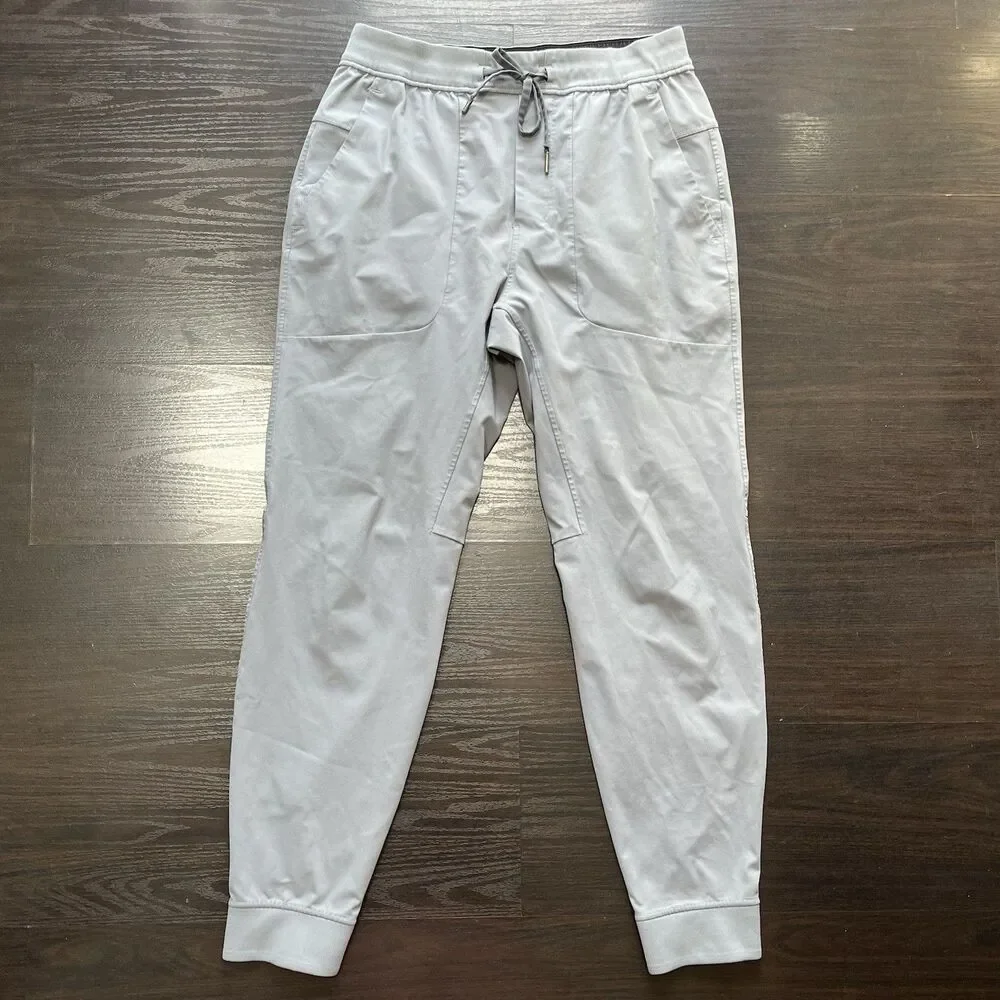 Lululemon Mens M Gray ABC Jogger Pants Warpstreme Athletic Gym Travel Commuter